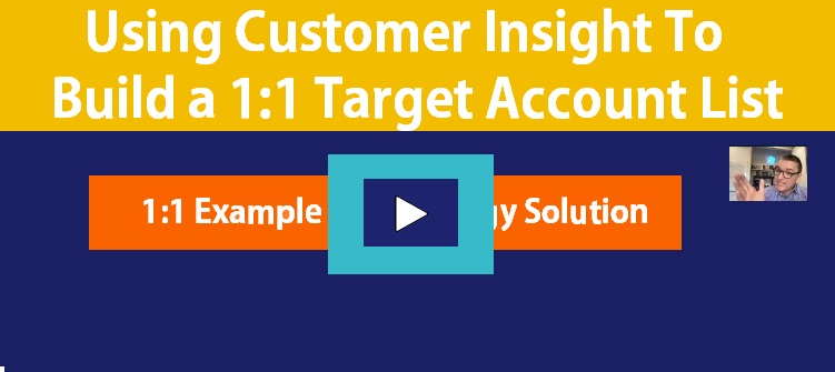 A video image on how to create 1:1 Target Account List