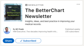 healthtech content marketing newslletter