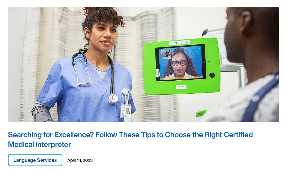 Searching for Excellence Follow These Tips to Choose the Right Certified Medical interpreter image